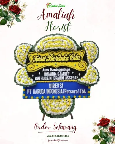 Papan Bunga Duka di Cisaranten Wetan